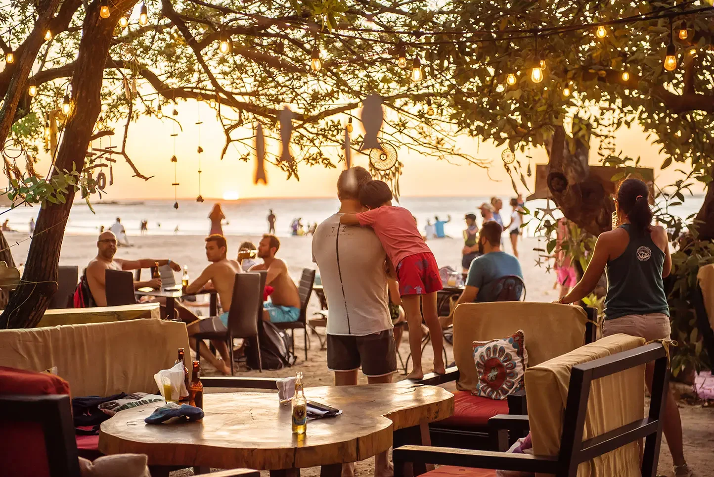 Beach dining Ocho Tamarindo Costa Rica