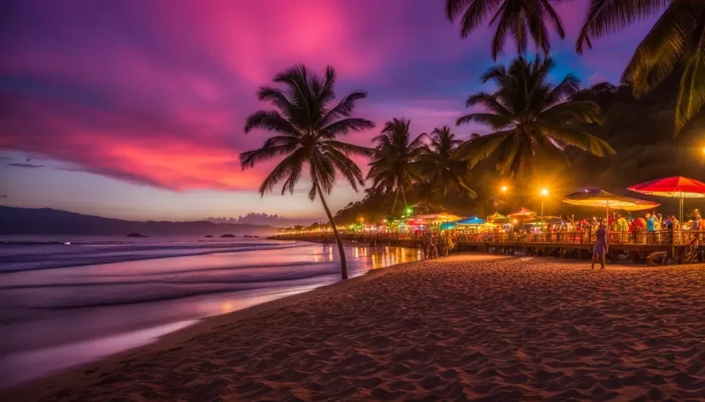 Christmas party on beach Costa Rica